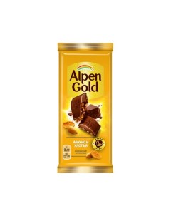 Шоколад c арахисом и кукурузными хлопьями молочный 80 г Alpen gold