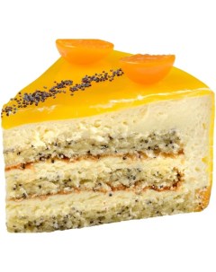 Торт Маракуйя бисквитно маковый 500 г Leberge