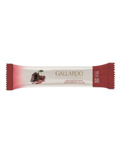Шоколад горький с начинкой со вкусом вишни 25 г Gallardo
