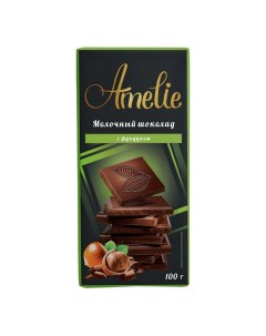 Шоколад молочный фундук 100 г Amelie