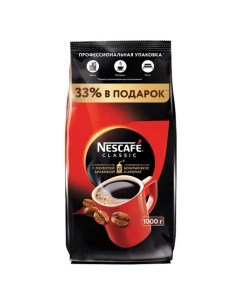 Нескафе Классик растворимый Кофе Classic мягкая упаковка 6шт по 1000г Nescafe