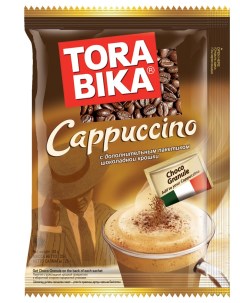 Кофе растворимый Cappuccino 3 в 1 с шоколадной крошкой 10 шт 25 г Tora bika