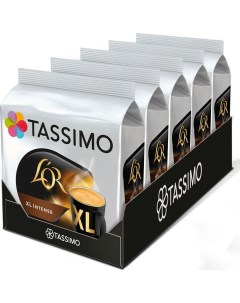 Кофе в капсулах L OR XL Intense 5 упаковок по 16 капсул Tassimo