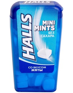 Леденцы Mini Mints Extra Strong мята ментол без сахара 12 5 г Halls