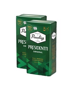 Кофе молотый Presidentti Original 100 арабика 2 упаковки по 250 гр Paulig