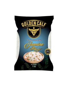 Рис длиннозёрный шлифованный Жасмин 5 кг Golden calf