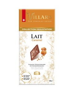 Шоколад молочный с кусочками карамели 100 г Швейцария Villars