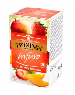 Чай фруктовый Infuso Strawberry Mango 2 г x 20 пакетиков Twinings
