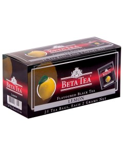Чай черный лимон 25 пакетиков Beta tea