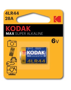 Батарейки 28A 1BL MAX SUPER Alkaline по 1шт K28A 1 4LR44 Kodak