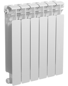 Биметаллический радиатор Base Ventil 3 4 500 мм 6 секций правое подключение Rifar