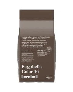 Затирка гибридная Fugabella Color цвет 46 антрацит 3 кг Kerakoll