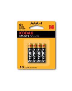 Батарейки Kodak AAA LR03 4BL XTRALIFE Alkaline по 4шт Nobrand