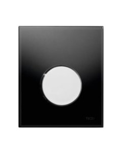 Клавиша смыва Loop Urinal Glass 9242656 для писсуара Черная Хром глянцевый Tece
