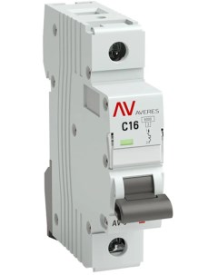 Автоматический выключатель Averes AV 6 1P C16 А 6 кА mcb6 1 16C av Ekf