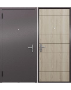 Дверь входная для квартиры металлическая Terminal A 960х2050 левая бежевый Proline