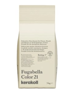 Затирка гибридная Fugabella Color цвет 21 молочный 3 кг Kerakoll