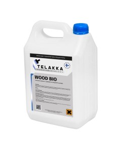 Смывка краски с дерева масляной акриловой эмали на водной основе WOOD BIO 5 5л Telakka