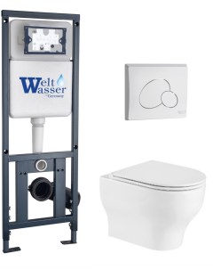 Комплект 10000010374 унитаз Erlenbach 004 GL WT инсталляция кнопка смыва Weltwasser