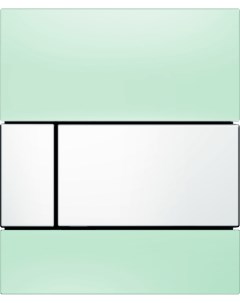 Кнопка смыва Square Urinal 9242803 зеленое стекло кнопка белая Tece