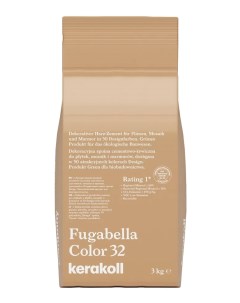 Затирка гибридная Fugabella Color цвет 32 карамель 3 кг Kerakoll