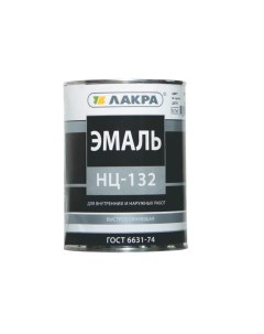 Эмаль НЦ 132 черный 0 7 кг Лакра