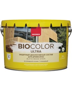 Пропитка для дерева защитная BIO COLOR ULTRA Орех 9 л Neomid