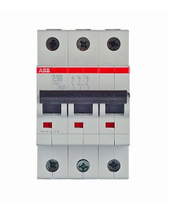 Автоматический выключатель S203 2CDS253001R0204 3P 20А тип C 6 кА 400 В на DIN рейку Abb