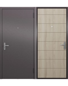 Дверь входная для квартиры металлическая Terminal A 960х2050 правая бежевый Proline