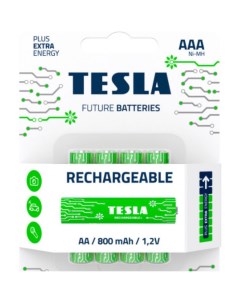 Батарейки AAA RECHARGEABLE 4 штуки 8594183392295 Tesla