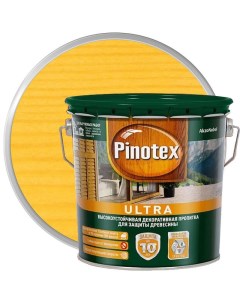 Пропитка декоративная для защиты древесины Ultra AWB полуглянцевая сосна 2 7 л Pinotex