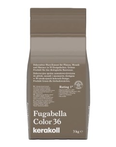 Затирка гибридная FUGABELLA COLOR Цвет 36 Серо коричневый 3 кг Kerakoll