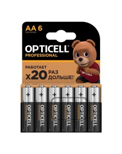 Батарейки Professional AA 6 шт Opticell