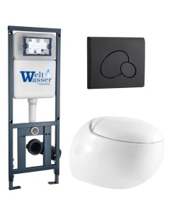 Комплект 10000010721 унитаз Jeckenbach 004 GL WT инсталляция кнопка смыва Weltwasser