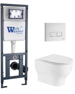 Комплект 10000010376 унитаз Erlenbach 004 GL WT инсталляция кнопка смыва Weltwasser