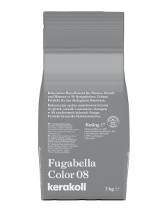 Затирка гибридная Fugabella Color цвет 08 серый 3 кг Kerakoll
