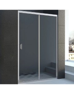 Душевая дверь в нишу Vianno VN 46 120 см стекло прозрачное хром Veconi