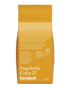 Затирка гибридная Fugabella Color цвет 27 желто оранжевый 3 кг Kerakoll