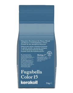 Затирка гибридная FUGABELLA COLOR Цвет 15 Синий 3 кг Kerakoll
