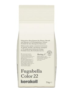 Затирка гибридная Fugabella Color цвет 22 бежево белый 3 кг Kerakoll