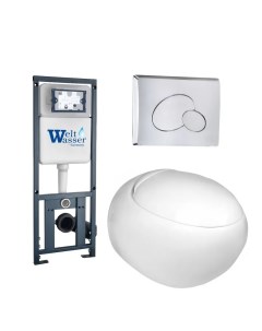 Комплект 10000010720 унитаз Jeckenbach 004 GL WT инсталляция кнопка смыва Weltwasser