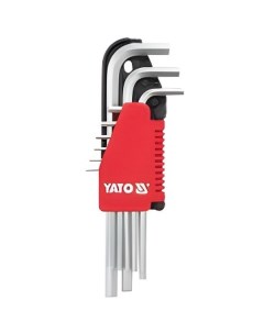 Набор ключей 9 пр торцевых 6 ГР HEX Г образных длинных L 90 225 мм 1 5 2 2 5 3 4 Yato