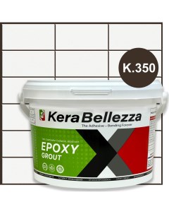 Затирка цветная эпоксидная Design К350 Тусклый серый 1 кг Kerabellezza