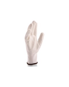 Перчатки Трикотажные С Белым Полиуретановым Покрытием Размер L 15 Класс Вязки Сибртех