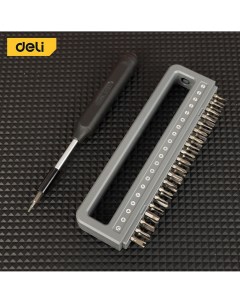 Набор прецизионных отверток Deli DL241041 40 бит сталь S2 Cr V пластиковый кейс Deli tools