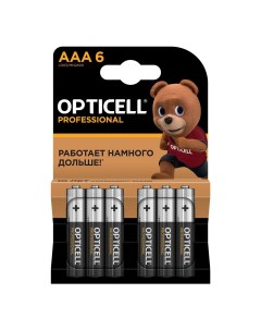 Батарейки Professional AAA 6 шт Opticell