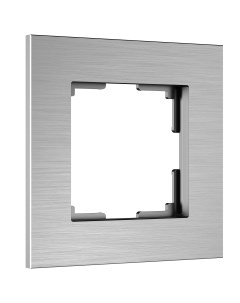 Рамка для розетки выключателя из металла на 1 пост AluMax W0013506 алюминий Werkel