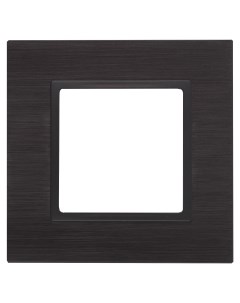 Рамка на 1 пост металл Elegance чёрный антр 10 50 1500 Era