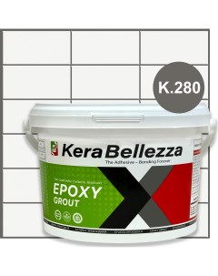Затирка цветная эпоксидная Design К280 Шифер серый 1 кг Kerabellezza