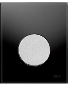 Кнопка смыва Loop Urinal 9242655 черное стекло кнопка хром матовый Tece